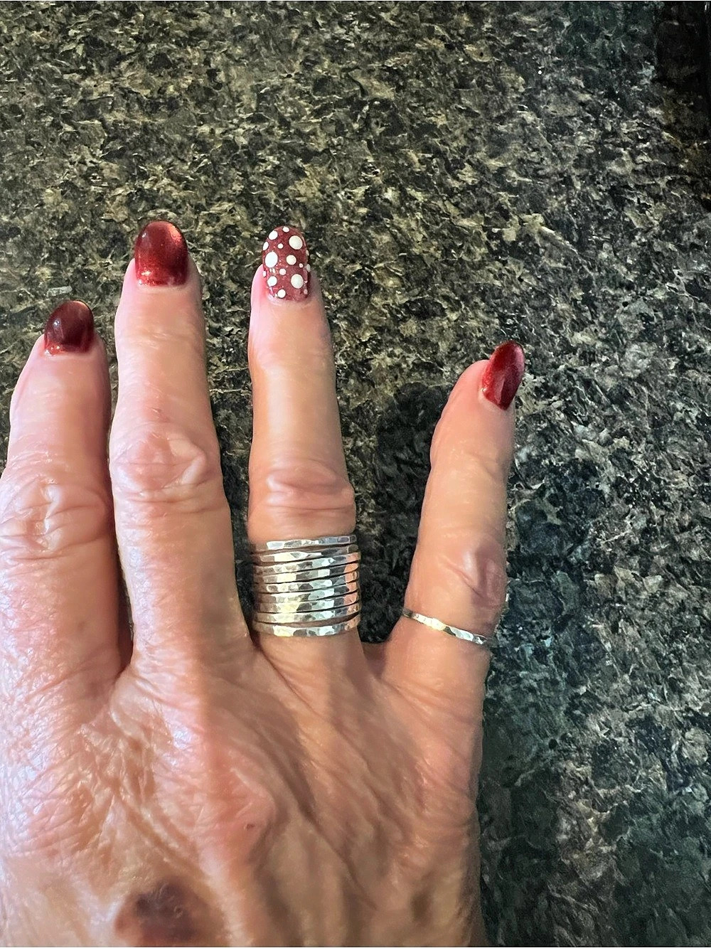 Silver-Tone Stacking Rings Assortment - Picture 5 of 8